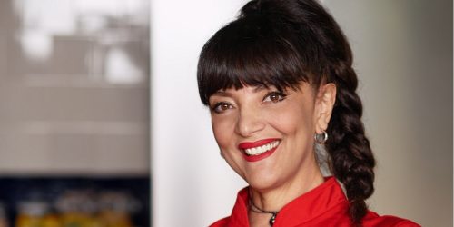 Cristina Catese na okładce ebooka z przepisami