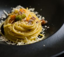 Spaghetti z kremem z sera Grana Padano ChNP